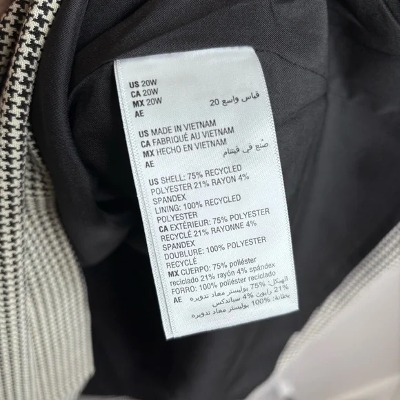 ON 34th Houndstooth Double Weave Sheath Dress Size 20 NWT - Picture 8 of 15